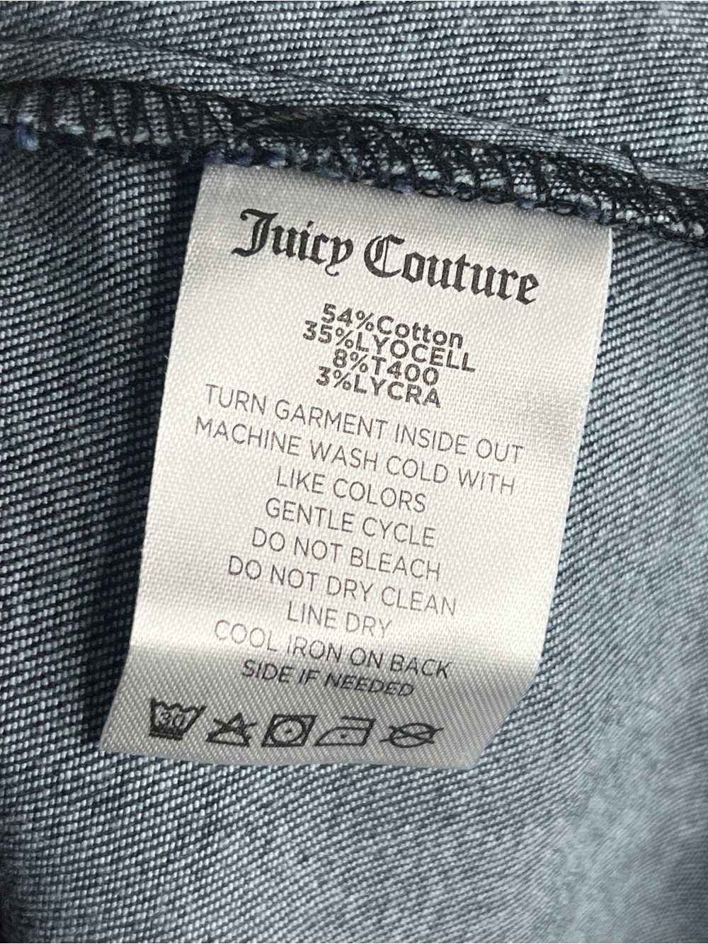Juicy Couture Women’s Metallic Bronze/Plum Cropped Denim Jacket Size Small - Picture 10 of 13